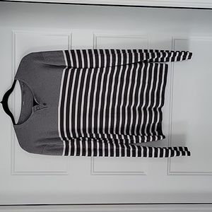 Vince Striped Sweater Henley size L